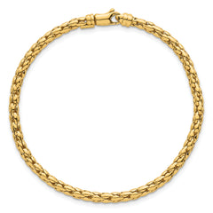 14k Polished 3.5mm Fancy Link 7.25 inch Bracelet