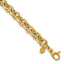 Cable Link Bracelet in 14K Yellow Gold, 7.35mm Textured, 7.5 Inch - Sophia Jewelers