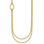 Oval Double Strand Cable Necklace in 14K Yellow Gold, 18 Inch - Sophia Jewelers