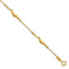 Beaded Italian Horn Bracelet in 14K Yellow Gold, 3.7mm, 7 Inch - Sophia Jewelers