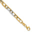 Fancy Link Bracelet in 14K Yellow Gold - Sophia Jewelers