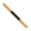 Onyx Bar Oyster Style Link Bracelet in 14K Yellow Gold, 7.2 Inch - Sophia Jewelers