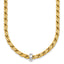 Serpentine Ring Station Necklace in 14K Two-Tone Gold - Sophia Jewelers