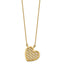 Cut-Out Heart Necklace in 14K Yellow Gold with Extender, 17 Inch - Sophia Jewelers