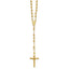 Faceted Beads Rosary Necklace in 14K Yellow Gold, 17.8 Inch - Sophia Jewelers