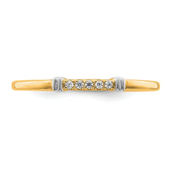 14k Two-Tone Stackable Expressions Diamond Ring