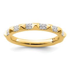 14k Stackable Expressions Diamond Ring