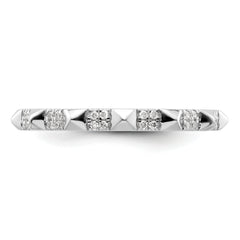 14k White Gold Stackable Expressions Diamond Ring