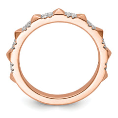 14k Rose Gold Stackable Expressions Diamond Ring