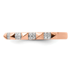 14k Rose Gold Stackable Expressions Diamond Ring