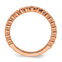 14k Rose Gold Stackable Expressions Diamond Ring