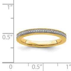 14k Stackable Expressions Diamond Ring