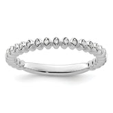14k White Gold Stackable Expressions Diamond Ring