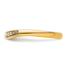 14k Stackable Expressions Diamond Curved Ring