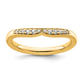14k Stackable Expressions Diamond Curved Ring