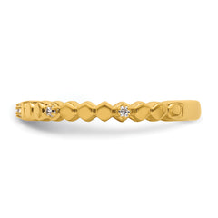 14k Stackable Expressions Diamond Ring