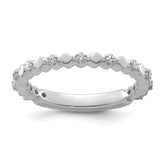 14k White Gold Stackable Expressions Diamond Ring