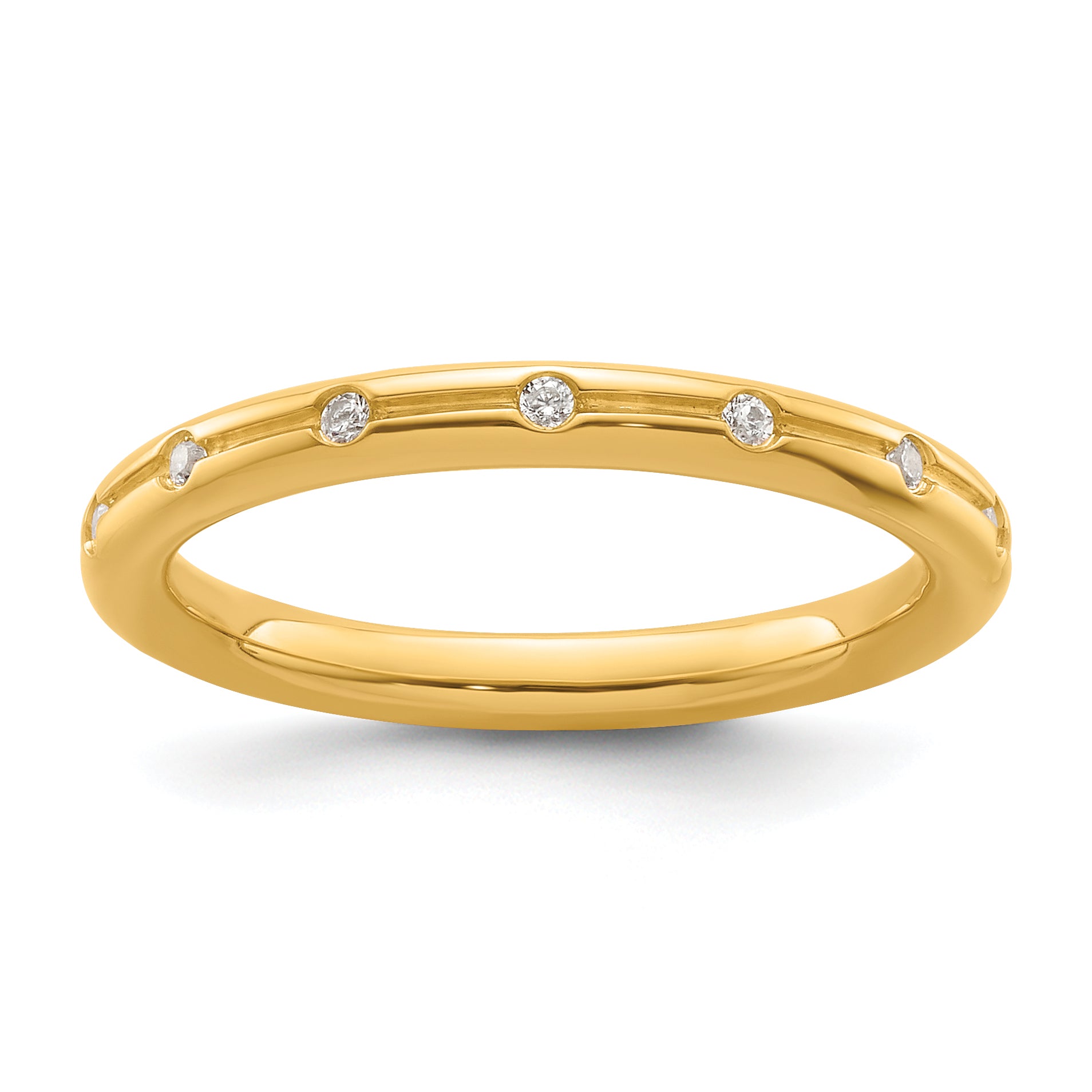 14k Stackable Expressions Diamond Ring
