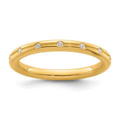 14k Stackable Expressions Diamond Ring