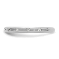 14k White Gold Stackable Expressions Diamond Ring