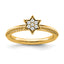 Diamond Star Stackable Ring in 14K Yellow Gold (0.21 ct. tw.), Size 5–8 - Sophia Jewelers