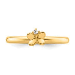 14k Stackable Expressions Diamond Butterfly Ring