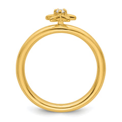 14k Stackable Expressions Diamond Starfish Ring