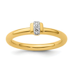 14k Stackable Expressions Diamond Ring