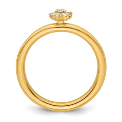 14k Stackable Expressions Diamond Star Ring