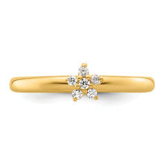 14k Stackable Expressions Diamond Star Ring