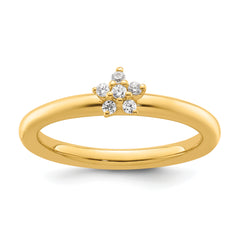 14k Stackable Expressions Diamond Star Ring