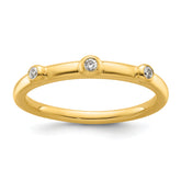 14k Stackable Expressions Diamond Ring