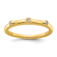 14k Stackable Expressions Diamond Ring
