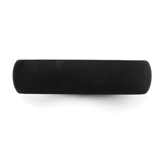 Silicone Black 5.7mm Domed Band Size 9