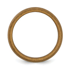 Silicone Bronze Metallic 5.7mm Domed Band Size 9