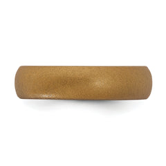 Silicone Bronze Metallic 5.7mm Domed Band Size 9