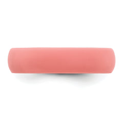 Silicone Coral 5.7mm Domed Band Size 9
