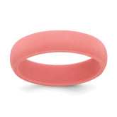Silicone Coral 5.7mm Domed Band Size 9