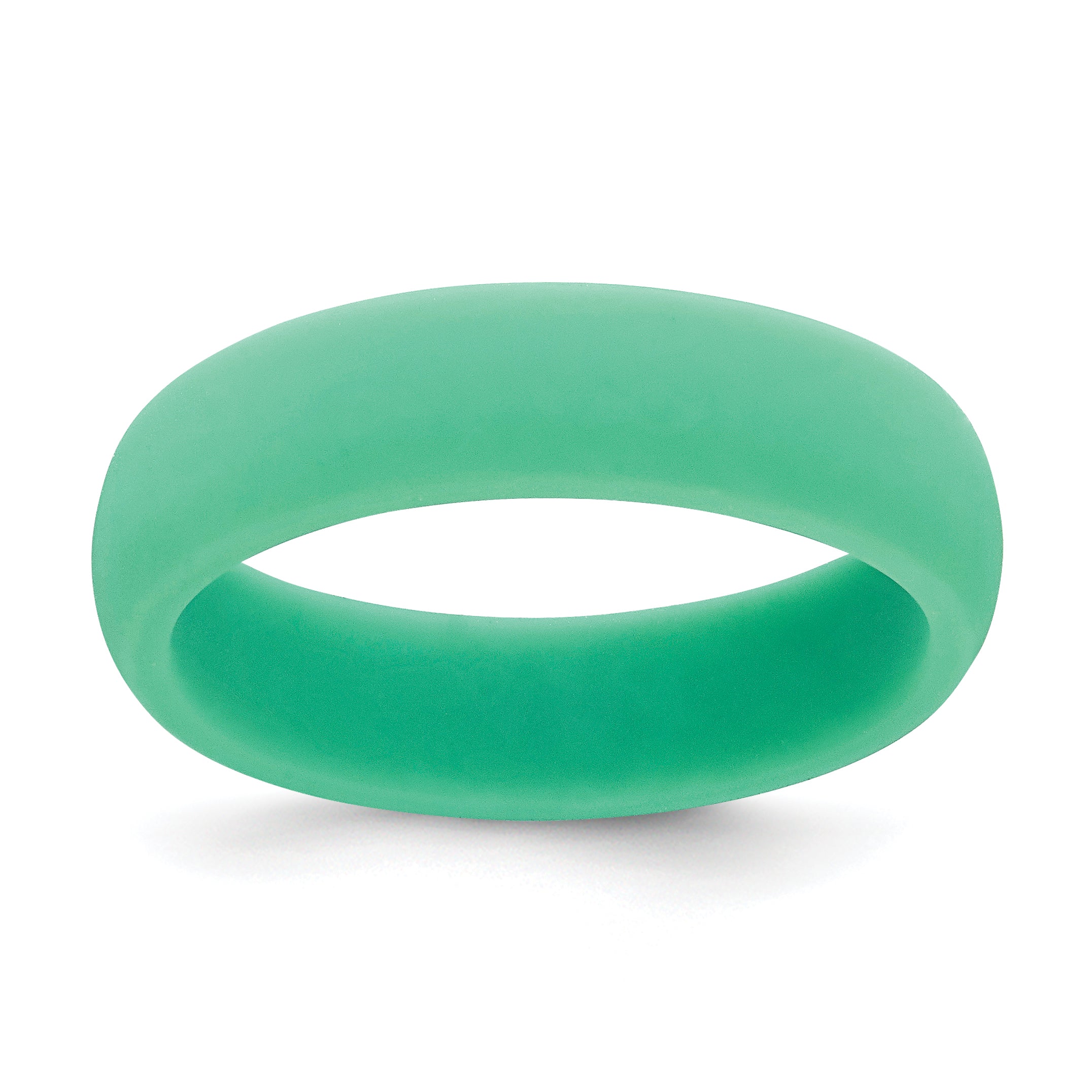 Silicone Mint Green 5.7mm Domed Band Size 9