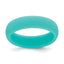 Domed Wedding Band in Sky Blue Silicone, 5.7mm, Size 5–10 - Sophia Jewelers
