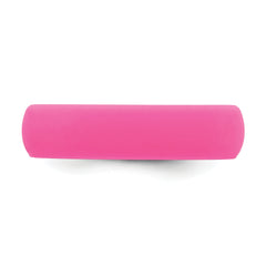 Silicone Hot Pink 5.7mm Domed Band Size 9