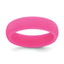 Silicone Hot Pink 5.7mm Domed Band