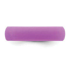 Silicone Purple 5.7mm Domed Band Size 9