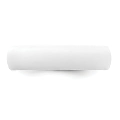 Silicone White 5.7mm Domed Band Size 9