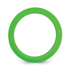 Silicone Green 8mm Domed Band Size 9