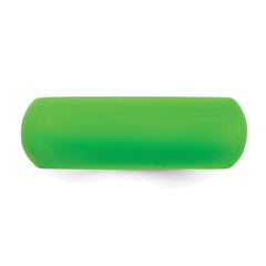 Silicone Green 8mm Domed Band Size 9