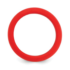 Silicone Red 8mm Domed Band Size 9