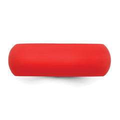 Silicone Red 8mm Domed Band Size 9