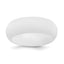 Silicone White 8mm Domed Band Size 9