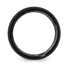 Silicone Black and Grey Camouflage 8.7mm Domed Band Size 9